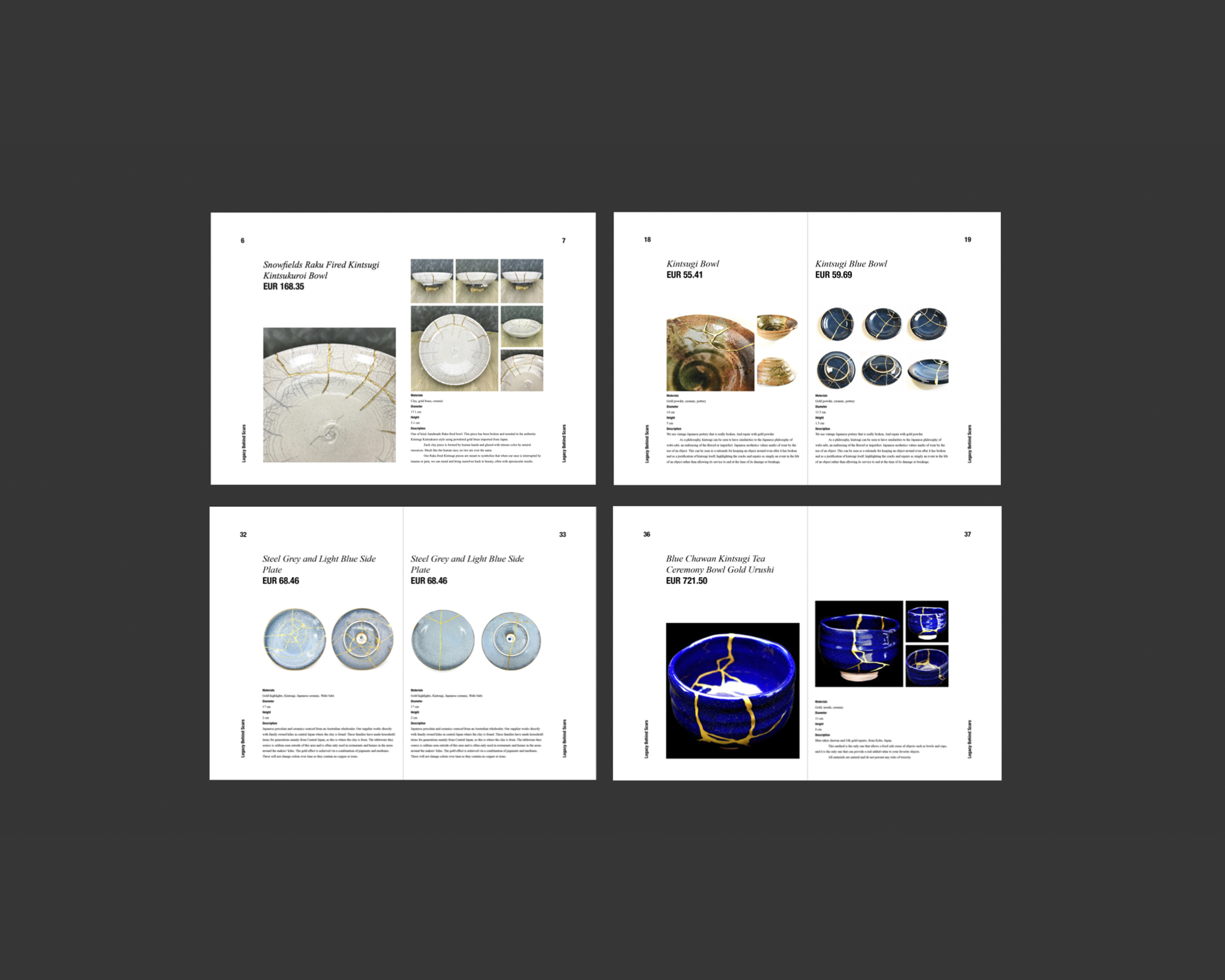 Editorial Design - Kintsugi Catalogue